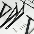 Qweryboo 6 Pack Heavy Duty Shelf Brackets, 8*5 inch Wall Mount LShaped