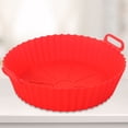 thumbnail image 3 of Cesta para Freidoras Aire Silicona Revestimientos Antiadherentes Horno Fácil Limpieza (revestimiento) Rojo, 3 of 5