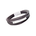 thumbnail image 3 of Focus for Men by Focus Men Genuine Brown Leather Multi Bracelet in Brilliant White Stainless Steel, 8.5", 3 of 6