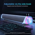 thumbnail image 2 of Salange Small Sound Bar for TV Computer, Compact Soundbar with Built-in Subwoofer, Bluetooth 5.4, HDMI/AUX/USB,16.3inch, 2 of 7