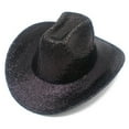 thumbnail image 3 of Women’s Hats Black Cowgirl Hats for Girls Sequin Cowgirl Hat Sparkly Cowgirl Hat Girls Cowgirl Hat Neon Cowboy Hat, 3 of 3