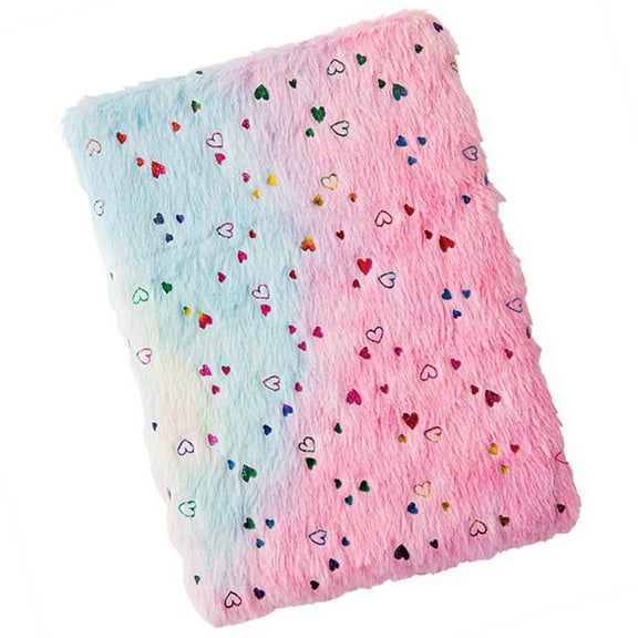 2 Pcs Journal Notebook Plush Travel Notepads Stationery Notebook School Supplies