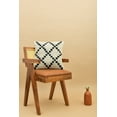 thumbnail image 2 of HOMEMONDE 18x18 Inch Decorative Cushion Covers Handmade 100% Cotton Chunky Throw Pillow Covers, Beige & Black, 2 of 5
