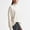 beige, variant on Women Loose Fit Turtleneck Knit Top, Drop Shoulder Casual Pullover Sweater