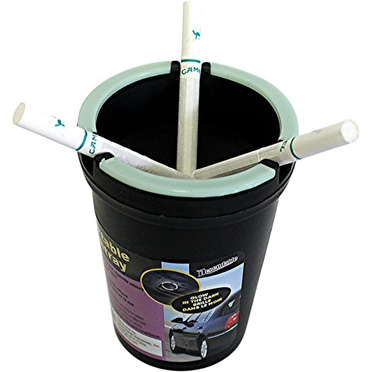 4 Pack Glow in the Dark Self-extinguishing Cigarette Ashtray, Butt