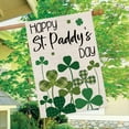 thumbnail image 4 of St Patricks Day House Flag Shamrocks Clovers Vertical Double Sided Buffalo Plaid Holiday Outdoor Yard Decor 28 x 40 Inch, 4 of 5