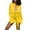 Yellow Dress, variant on Women's Mini Loose Shirt Dress Bandage Solid Color Satin Silk Lapel Button Long Sleeve Elegant Casual Trendy Clearance Spring Hot Pink XL