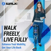 IWALKFree Hands & Pain Free Knee Crutch, Alternative to Crutches - Black & Blue