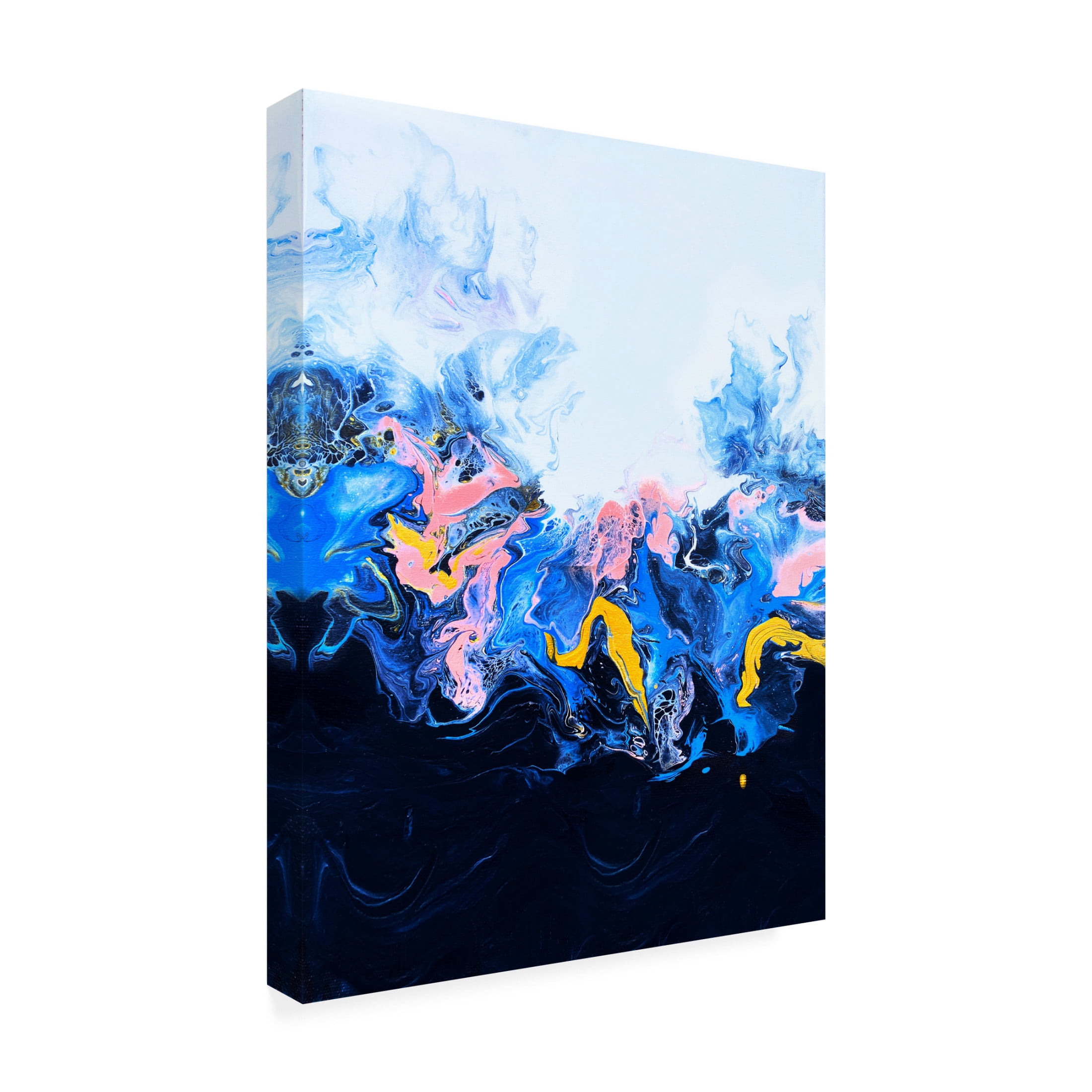 Trademark Fine Art Alyson Storms Deep Blue Rainbow Canvas Wall Art