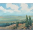 thumbnail image 2 of OToole, Tim 32x26 Gold Ornate Wood Framed with Double Matting Museum Art Print Titled - Mountain Top I, 2 of 4