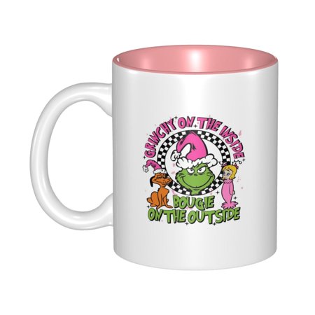 

Christmas Grinch Coffee Mug Fun Mugs Pink