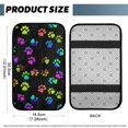 thumbnail image 5 of Yuyamidu Colorful Dog Paw Car Center Console Armrest Pad Cute Auto Armrest Pad for Truck SUV Car Decor Accessories Flannel Car Center Console Cushion Pad, 5 of 7