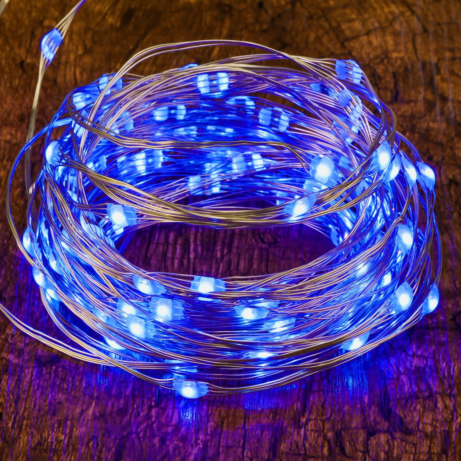 MULTI COLORED FLOWERS LED STRING LIGHTS 20 LIGHTS 4 1/2' SILVER WIRE