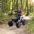 thumbnail image 6 of MUKIDY 24V Kids ATV 4-Wheeler, 24 Volt Ride on Toy for 3-8 Kid w/ 2x200W Motor, 5Mph Max Speed - Black, 6 of 11