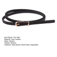 thumbnail image 7 of Eoperou Adjustable Multi Holes Women Belt Faux Leather Alloy Buckle Thin Belt Clothes Ornament, 7 of 7