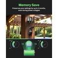 thumbnail image 4 of BN-LINK 7 Day Outdoor Heavy Duty Digital Programmable Timer, Outdoor Timer Outlet Waterproof, 2 Grounded Electrical Outlets for Christmas Lights, 15A 1/2HP,ETL Listed, 4 of 8