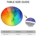 thumbnail image 6 of Rainbow Tie Dye Ink Pattern Round Fitted Tablecloth with Elastic Edge,Dining Table Cover Waterproof,Outdoor Round Tablecloth for Camping,Dining,Indoor and Outdoor, 6 of 7