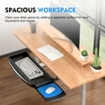 21.7" Large Keyboard Tray Under Desk Pull Out, Keyboard Drawer Under
