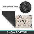 thumbnail image 6 of Beige Geometric Triangle Pattern Kitchen Rugs Sets Of 2,Anti Fatigue Kitchen Mat Rugs Non Slip Washable,Decorative Kitchen Floor Mats for Kitchen,Sink,Laundry,17"x30"+17"x47", 6 of 7