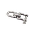 thumbnail image 2 of Grilletes giratorios, cadenas de ancla de amarre, conector giratorio en acero inoxidable 304 para embarcaciones marinas, 6 mm--, 2 of 5