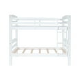 thumbnail image 3 of Linon Levi Twin over Twin Wood Bunk Bed in White, 3 of 14