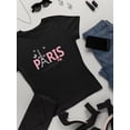 thumbnail image 3 of Butterfly C'est La Vie Paris T-Shirt Women -Image by Shutterstock, Female 3X-Large, 3 of 4