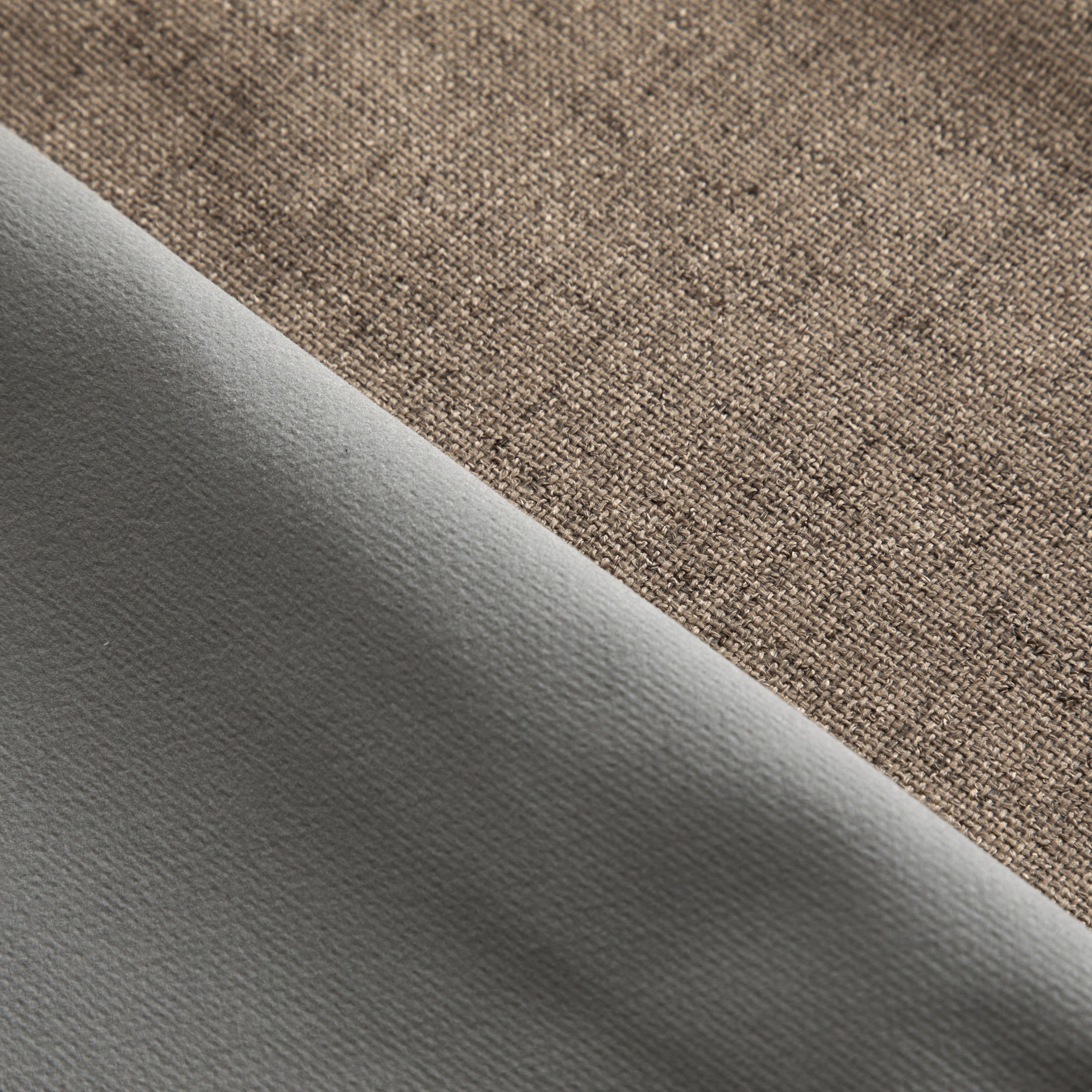 Mainstays Solid Twill Blackout Curtain Panel and Sheers, Set of 4, Brown Bag, 27.5" W x 84" L