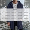 thumbnail image 3 of VBVC Men's Fall Long Full Zip Hoodie with Pockets , Oversized Lightweight Jacket For Men, S-3XL, 3 of 6
