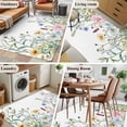 thumbnail image 5 of Farms Wildflowers 3x5 Area Rugs for Living Room, Herbs Countryside Watercolor Floral Leaf Non Slip Floor Mat Washable Low-Profile Indoor Carpet for Bedroom, Dining Room, Bathroom, 5 of 9