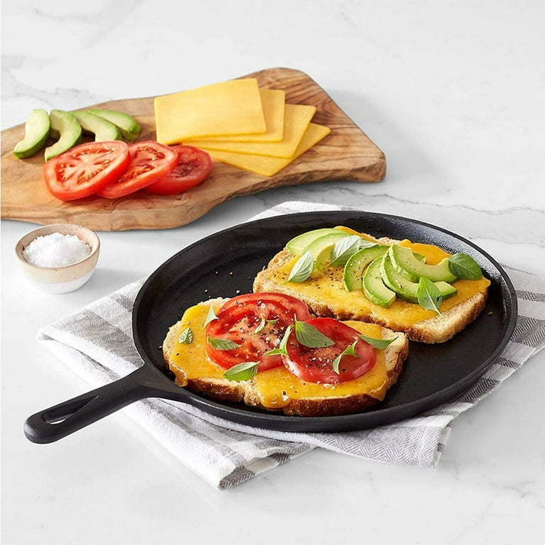 Grill Skillet Round Skillet Grill Pan Portable Aluminum Griddle