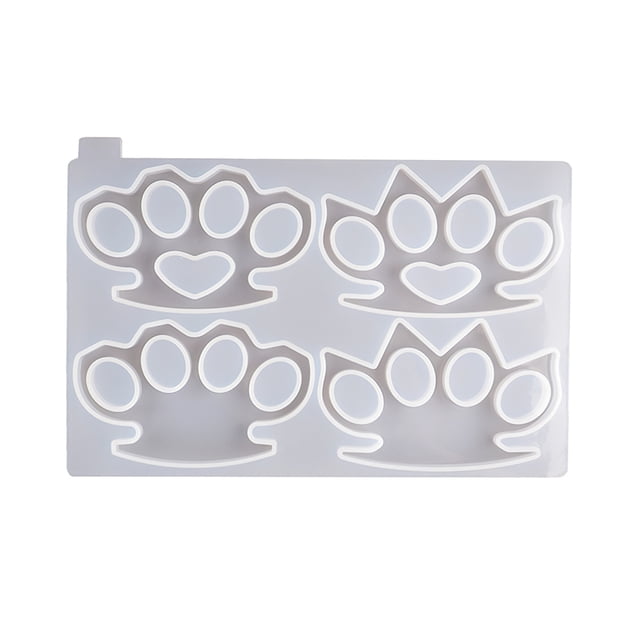 Molde De Resina Para Nudillos, Llavero De Dedo, Molde De Fundición De Epoxi De Silicona Para Manualidades Diy, Colgante De Llavero, Regalo Hecho A Mano, Fabricación De Joyas Minnieouse HA020996-00