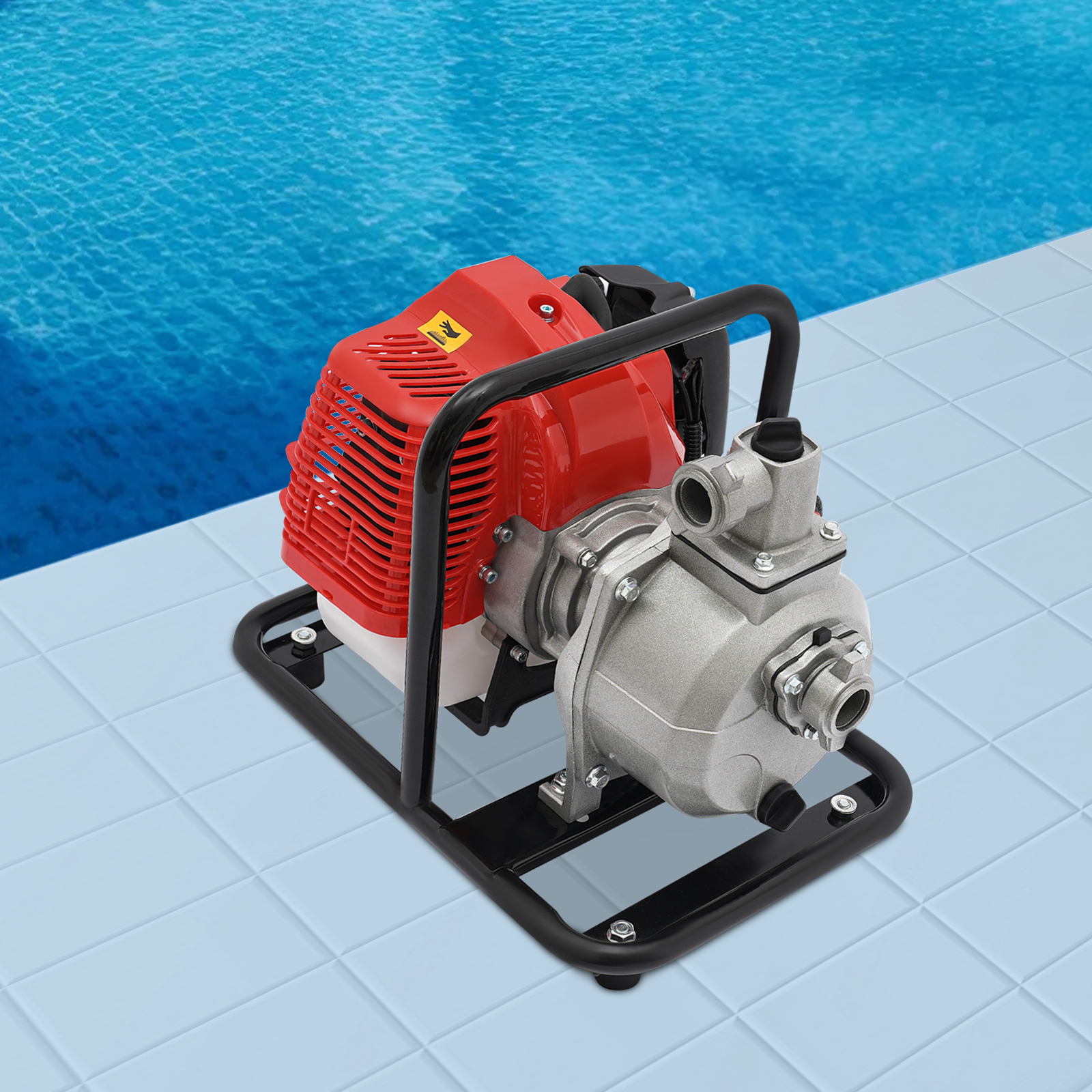 Solar Water Pump with 2-Stroke Gasoline Engine, 1.25KW Power, 98.43ft Lift, 35.66Gal/Min Flow, Corrosion-Resistant Carbon Steel and Aluminum Alloy, Efficient and Easy to Operate