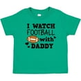 thumbnail image 3 of Inktastic I Watch Football with My Daddy Boys or Girls Baby T-Shirt, 3 of 5