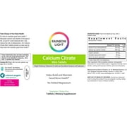Calcium Citrate Mini-Tablets With Vitamin D | 120 Count | by Rainbow Light