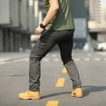 thumbnail image 5 of Men's Overalls Pants Pants Outdoor Elastic Loose Soft Pants Spring And Autumn Pants, 5 of 5