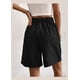 thumbnail image 4 of Bermudas Informales De Talle Alto Y Color Liso Para Mujer 1, 4 of 6