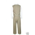 thumbnail image 6 of New Infant Boy & Toddler Khaki Wedding checks Vest Suit Outfits 0.24M, 2T 3T 4T, 6 of 6