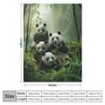 thumbnail image 4 of Orinice Cute Pandas Bamboo Blanket Gifts for Adults Kids Girls Panda Bear Flannel Throw Blankets Soft Fuzzy Lightweight for Home Decor Couch Bed Sofa  60x80in, 4 of 6