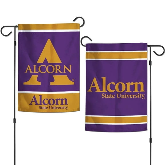 Alcorn State Braves 12.5” x 18" Double Sided Yard and Garden College Banner Flag Is Printed in the USA