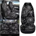 thumbnail image 2 of Qpednta Spider Web Car Seat Covers Sets 4Pcs Front Seat Protector Carseat Rear Split Bench Cover Universal Vehicle Seat Protector Fit Most Car Truck SUV, 2 of 7