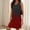 Wine, variant on Luxalzxs Colors Ombre Womens T Shirt Dress A-Line Sleeveless V-Neck Mini Dresses Side Slit Summer Dresses Flowy Lightweight Sweatshirt Sundresses