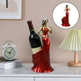 thumbnail image 4 of Fiocias Creative Wine Rack Storage Bottle Free Standing Holder Figurines Ornaments Craft Red, 4 of 8