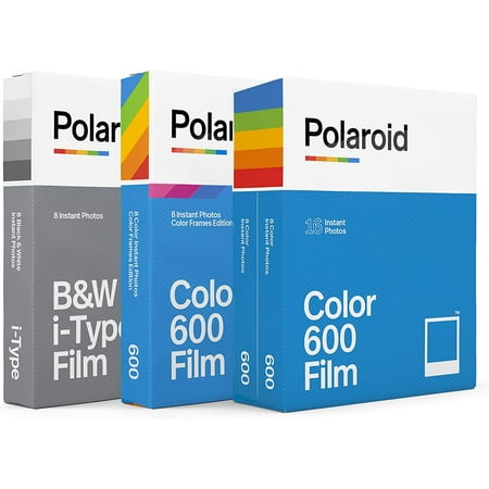 Image of Polaroid 600 Film Variety Pack - 600 Color Film B&W Film Color Frames Film 32 Photos 6183