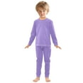 thumbnail image 3 of joogoo Light Purple Pajamas Set Long Sleeve Soft Cotton Sleepwear 2 Piece 24M, 3 of 7