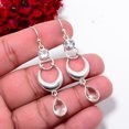 thumbnail image 3 of White Topaz Gemstone 925 Sterling Silver Chandelier Earring 2.26" E100353, Christmas Gift, 3 of 4