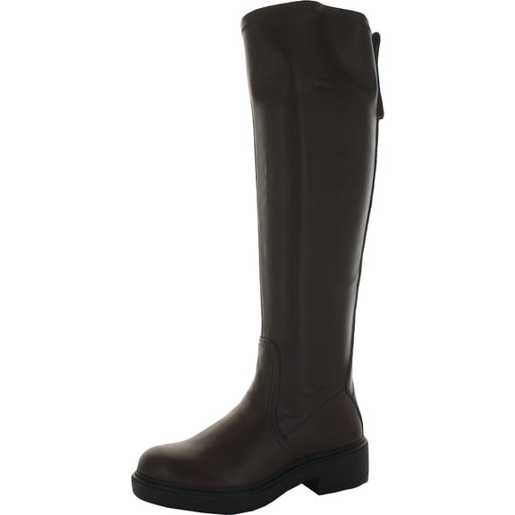 Franco Sarto Womens Keaton Faux Leather Block Heel Knee-High Boots
