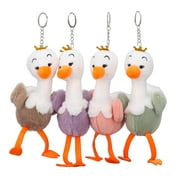4 Colors Ostrich Plush Toy Cute Appearance Suspension Plush Toy PP Cotton Plush Stuffed Animal Toys for Child Birthday