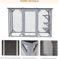 thumbnail image 5 of JERFIT Large Outdoor Catio Enclosure for Multiple Cats, Weatherproof Wooden Cat Cage Playpen with Asphalt Roof, Sturdy Wire Mesh, Grey, 5 of 7