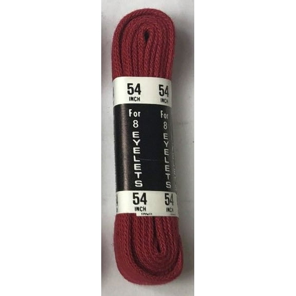 Flat Athletic 54 Inch Shoe Laces Cotton Made in the USA