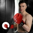 thumbnail image 2 of Spall Pro US Heavy Punching MMA Synthetic Leather 8 Oz Boxing Gloves For Men & Women (Red), 2 of 5